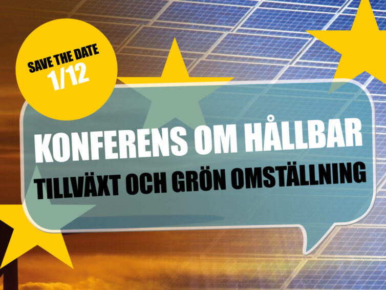 Konferens: “Hållbar tillväxt och grön energiomställning i sydöstra Skåne” 1/12